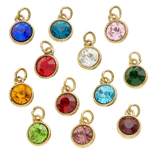 12 Packs: 12 ct. (144 total) Charmalong™ Dangling Crystal Charms by Bead Landing™